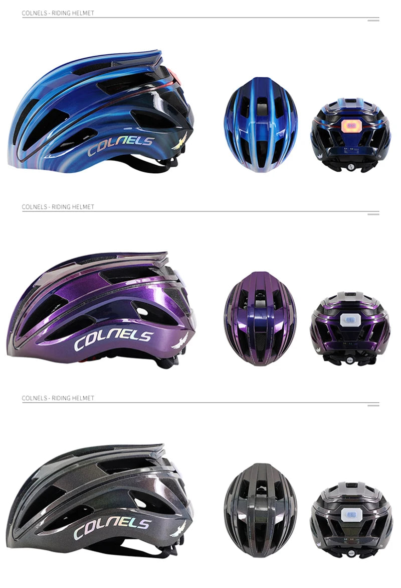 Unisex LED Lights Racing Road Bike Helmet