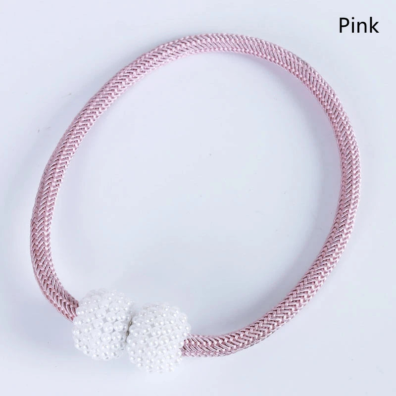 2PCS Magnetic Pearl Curtain Clips