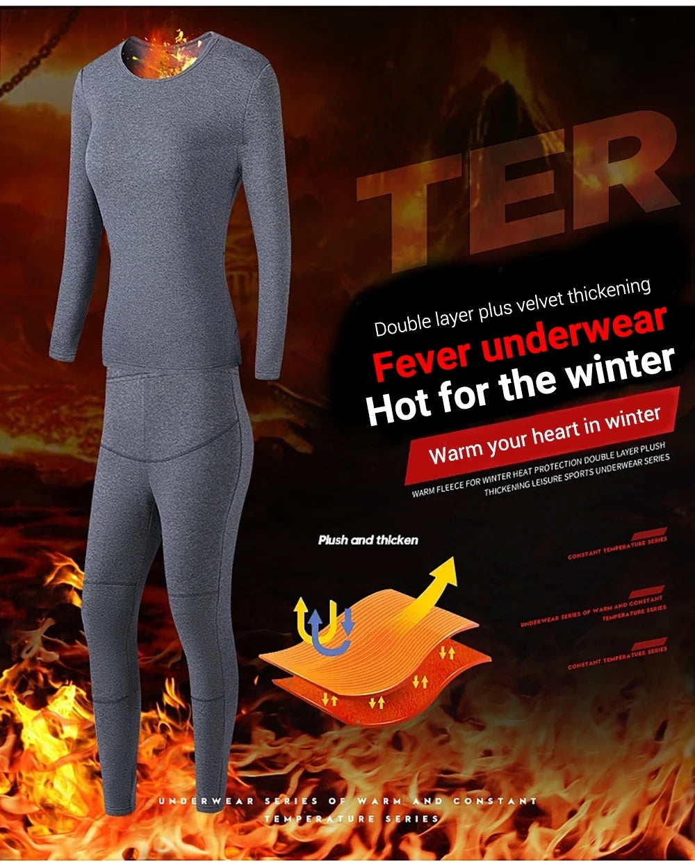 Unisex Electric thermals