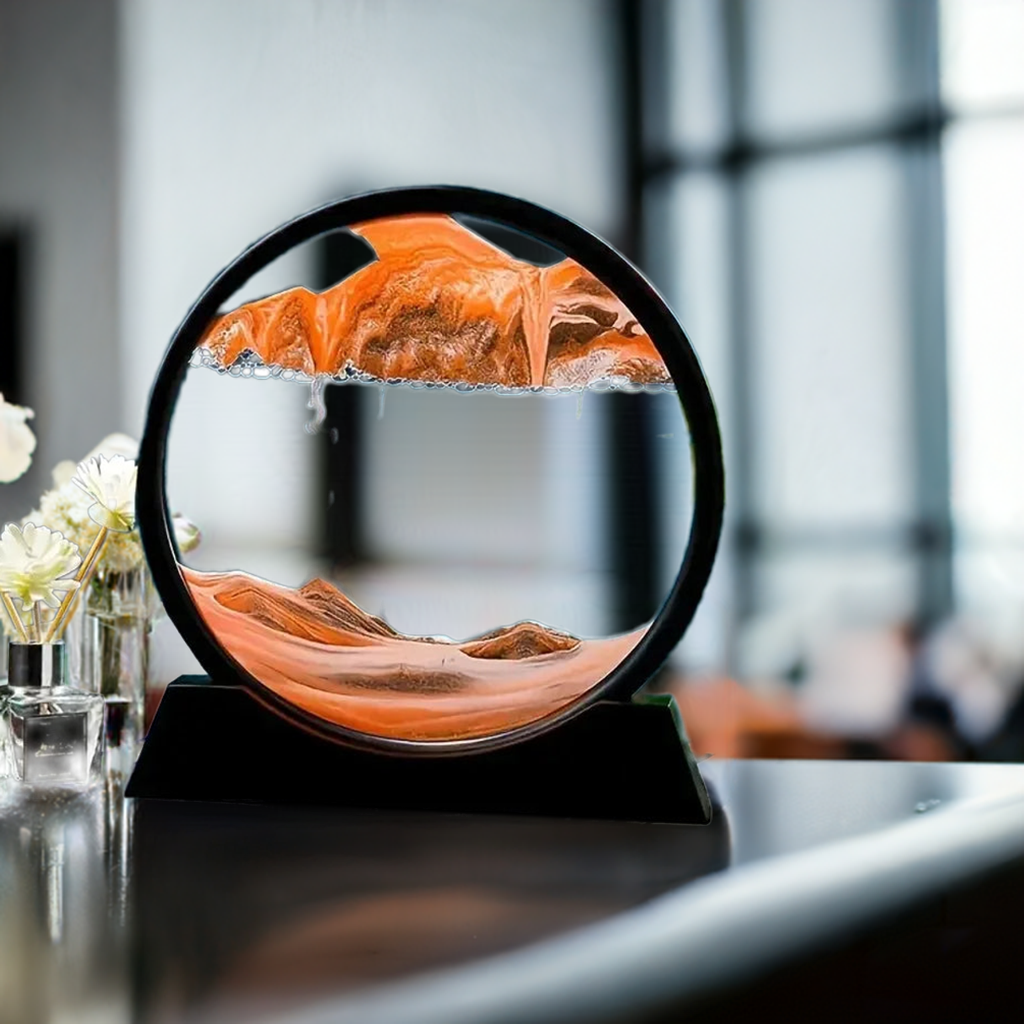 Quicksand Hour glass decor