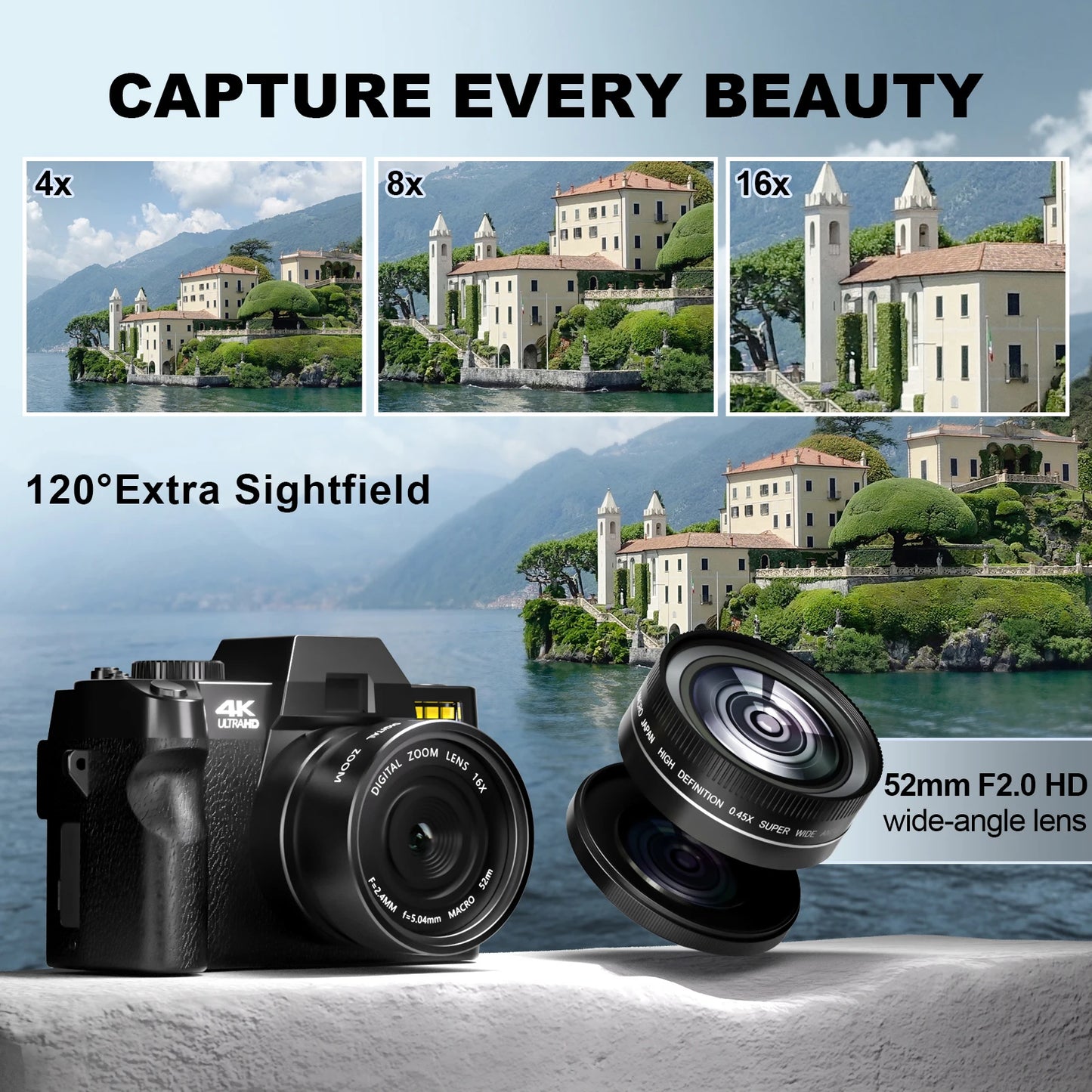 4K Digital Photography Camera