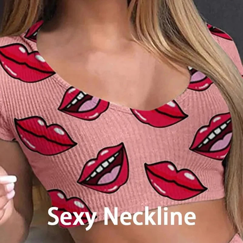 Lip Print Loungewear