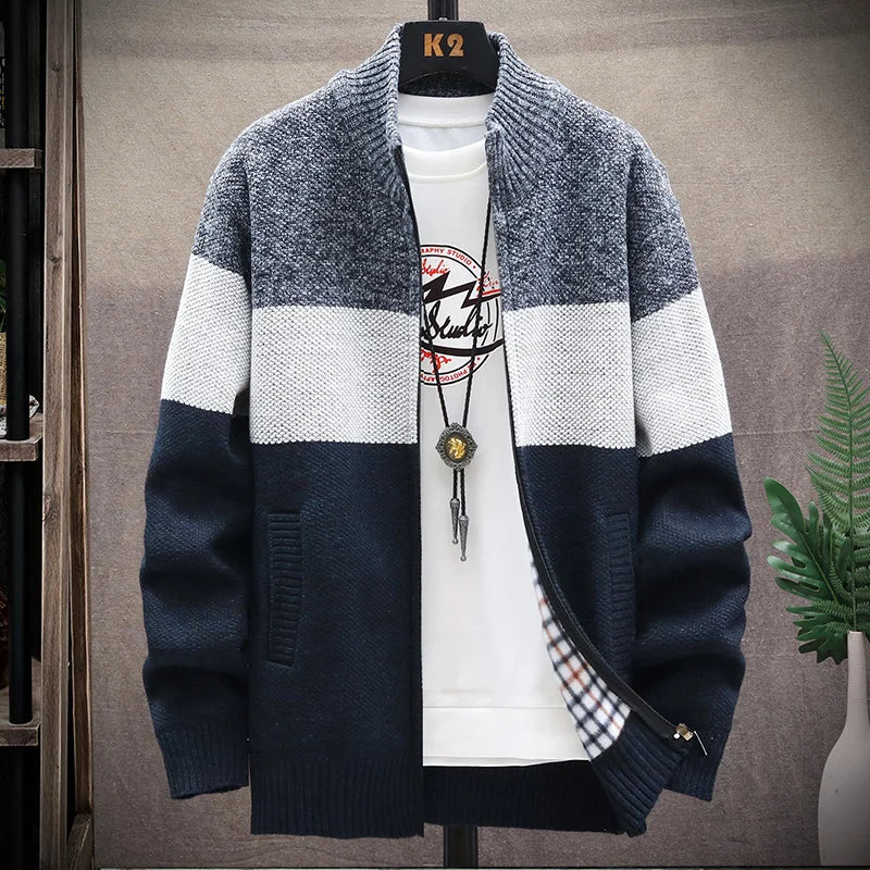 Striped Fleece Sweater