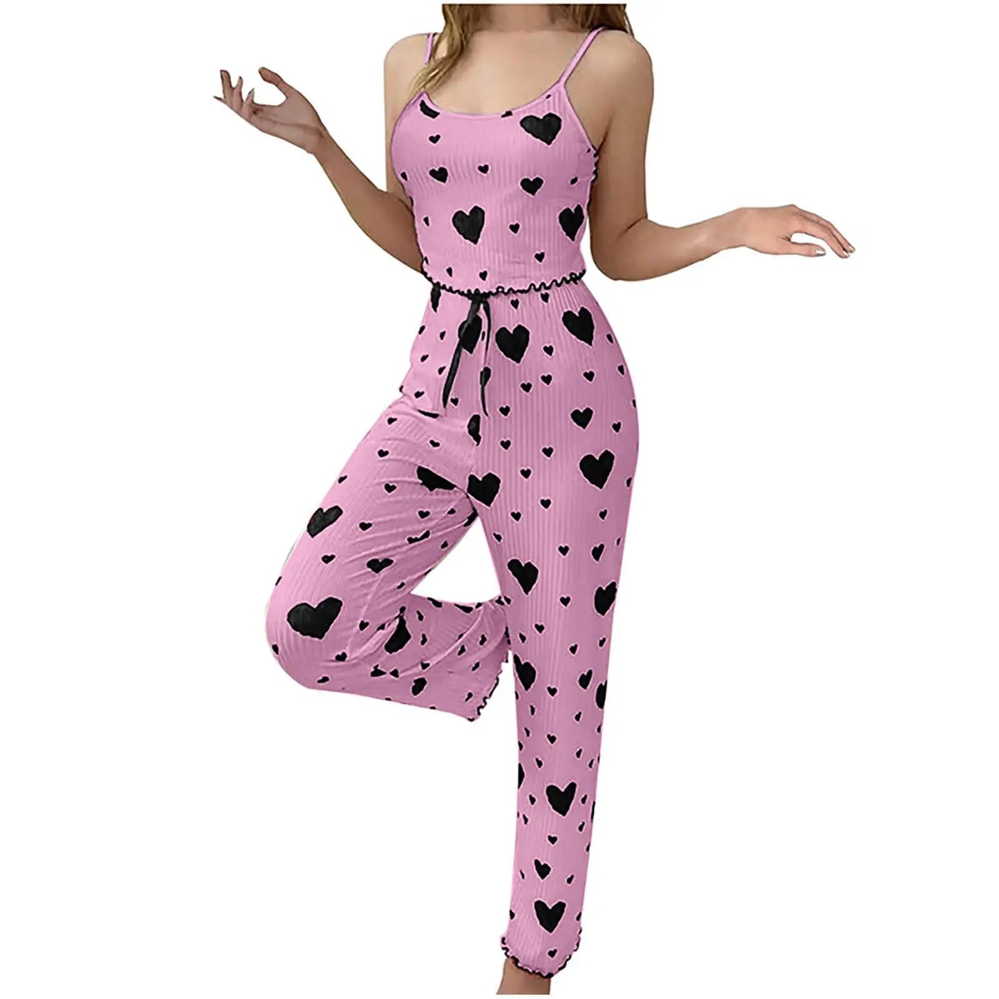 Heart Print Sleepwear